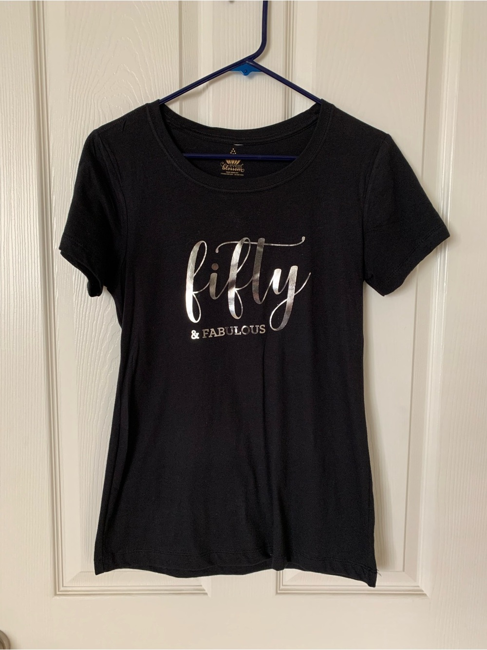 Women's Black 'Fifty & Fabulous' Short Sleeve Tee